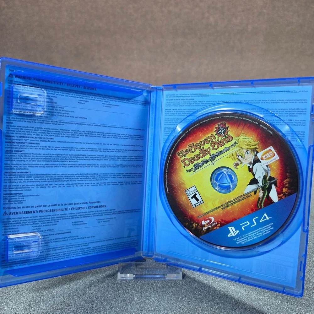 Bandai Namco The Seven Deadly Sins Knights of Britannia PS4 Blue Excellent Anime